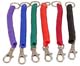Plastic Coil Keychain With Mini Metal Snap Clip Jar