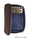 Zipper Key Case 6 Hook Leather 