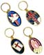 Stained Glass Religious Key Chains Assorted