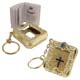 Bible Key Chain With Gold Frame 