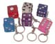 Large Crystal Dice Jewel Key Chain