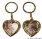 Photo Key Chain Gold Heart