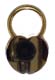 Brass Heart Deluxe Keychain 