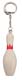 Bowling Pin Keychain White