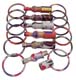 Color Varigated Print Pull Apart Key Chain