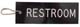 Engraved Restroom Key Tag Standard Rectangle