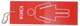 Engraved Womens Restrrom Key Tag Keyring