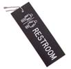 Engraved Restroom Key Tag Jumbo Silhoutte Rectangle