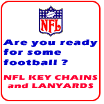 NFL Key Chains and Lanyards